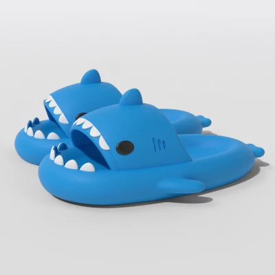 2023 neue heiße verkaufende Strandrutschen Shark Slipper für Männer Frauen Indoor Outdoor